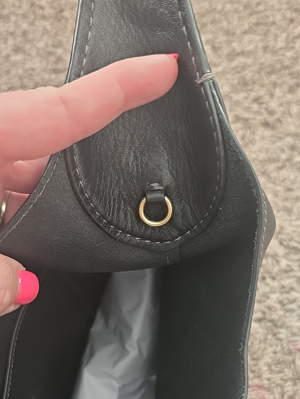 Coach Black Leather Brooklyn 28 Bag - Picture 12 of 16